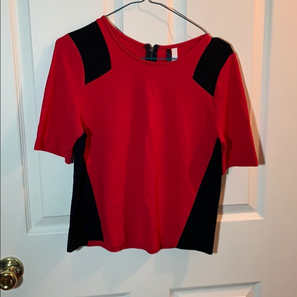 Size Small Red and Black Kenzie Blouse